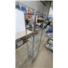 Image 4 : Tall Narrow 5-Tier Chrome-Plated Steel Shelving Unit with Perforated and Wire Shelves64 x 13 x 11"