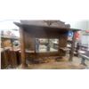 Image 4 : Antique Victorian Quarter-Sawn Oak Sideboard with Carved Pediment, Mirror, and Turned Columns