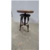 Image 1 : Antique Adjustable Wooden Piano Stool with Claw-And-Ball Feet and Turned Legs