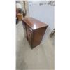 Image 2 : Vintage Wooden Console Radio-Phonograph Cabinet with Two Doors and Brass Pulls 34 x 31 x 16"