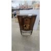 Image 1 : Wetinghouse Antique Wooden Console Radio Cabinet With Ornate Carved Details, Late 1920s-Early 1930s