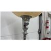 Image 6 : Vintage 1920s-1940s Art Deco Torchiere Floor Lamp with Alabaster Bowl Shade and Marble Base