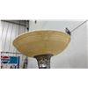 Image 9 : Vintage 1920s-1940s Art Deco Torchiere Floor Lamp with Alabaster Bowl Shade and Marble Base