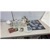 Image 1 : Assorted Christmas Décor Including Snowman Teapot, Angel Figurines, Snowflake Ornaments and More.