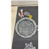 Image 3 : Assorted Christmas Décor Including Snowman Teapot, Angel Figurines, Snowflake Ornaments and More.