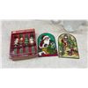 Image 4 : Assorted Christmas Décor Including Snowman Teapot, Angel Figurines, Snowflake Ornaments and More.