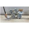 Image 8 : Assorted Christmas Décor Including Snowman Teapot, Angel Figurines, Snowflake Ornaments and More.