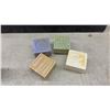 Image 13 : Two Italian Genuine Alabaster Floral Trinket Boxes, Miniature Ceramic Shoes & More