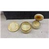 Image 3 : Two Italian Genuine Alabaster Floral Trinket Boxes, Miniature Ceramic Shoes & More