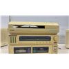 Image 5 : Yorx Newave Modular Stereo System with Turntable, AM/FM Tuner, Dual Cassette and Speakers