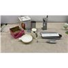 Image 3 : Aerolatte Handheld Milk Frother, Egg Cups, Weight Watcher Scale, Salt, Pepper Shakers & More
