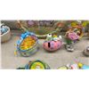Image 12 : Easter Bunny Cream and Sugar Set, Ceramic Decorative Collection with Plate, Eggs, and More