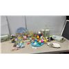 Image 1 : Easter Bunny Cream and Sugar Set, Ceramic Decorative Collection with Plate, Eggs, and More