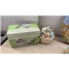 Image 2 : Easter Bunny Cream and Sugar Set, Ceramic Decorative Collection with Plate, Eggs, and More