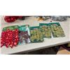 Image 3 : Christmas Decor: Silver Glass Ball Ornaments, Vintage Paper Fold- Out Bells, Garland