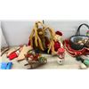 Image 4 : Christmas Decor: Silver Glass Ball Ornaments, Vintage Paper Fold- Out Bells, Garland