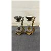 Image 5 : Antique Vapo-Cresolene Vaporizer, Set of 4. 1 Glass Shades Missing & Milk Glass Shade Broken
