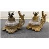 Image 6 : Antique Vapo-Cresolene Vaporizer, Set of 4. 1 Glass Shades Missing & Milk Glass Shade Broken