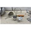 Image 4 : Aluminum Colanders, Kitchen Knives, Scoop, Strainer, Rolling Pin, Juicer, Coffee Pot and More