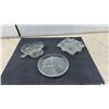 Image 10 : Assortment of Cut Glass Bowls, Dishes, Trays, and Stemmed Grape Pattern Sherbet Dessert Glasses