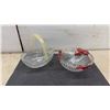 Image 4 : Assortment of Cut Glass Bowls, Dishes, Trays, and Stemmed Grape Pattern Sherbet Dessert Glasses
