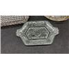 Image 8 : Assortment of Cut Glass Bowls, Dishes, Trays, and Stemmed Grape Pattern Sherbet Dessert Glasses