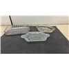 Image 9 : Assortment of Cut Glass Bowls, Dishes, Trays, and Stemmed Grape Pattern Sherbet Dessert Glasses