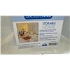 Image 4 : 3-Drawer Rollable Storage System 16 1/2 x 13 1/4 x 26 1/2", Plastic Cutlery, Tupperware Style