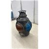 Image 4 : Antique Hiram L. Piper & Company Canadian Pacific Railway Switch Lamp with Blue and Amber Lenses