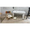 Image 1 : Plastic Shower Transfer Bench with Adjustable Legs and Sesame Street Grover Potty Training Chair