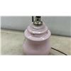 Image 7 : 4 Accent Table Lamps: Rose Accent, No Shades & Chrome Lamp with Green Shade 20" H