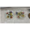 Image 6 : Clear Iridescent Carnival Style Bowl, Coloured Art Glass, Covered Candy Dishes & More