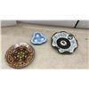 Image 7 : Clear Iridescent Carnival Style Bowl, Coloured Art Glass, Covered Candy Dishes & More