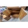 Image 10 : Modern Oak Style 3pc Bedroom Set Dresser 45 x 35 x 16" Nite Stand 21 x 16 x 20" Dresser