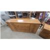 Image 2 : Modern Oak Style 3pc Bedroom Set Dresser 45 x 35 x 16" Nite Stand 21 x 16 x 20" Dresser