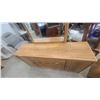 Image 3 : Modern Oak Style 3pc Bedroom Set Dresser 45 x 35 x 16" Nite Stand 21 x 16 x 20" Dresser