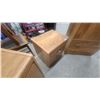 Image 7 : Modern Oak Style 3pc Bedroom Set Dresser 45 x 35 x 16" Nite Stand 21 x 16 x 20" Dresser