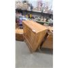 Image 9 : Modern Oak Style 3pc Bedroom Set Dresser 45 x 35 x 16" Nite Stand 21 x 16 x 20" Dresser