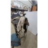 Image 4 : Western Saddle with Display Stand, and Blue Saddle Pad
