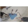 Image 6 : Western Saddle with Display Stand, and Blue Saddle Pad