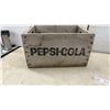 Image 7 : Vintage Pepsi-Cola Wooden Crates Including Fountain Syrup Crate and Assorted Pepsi Bottles
