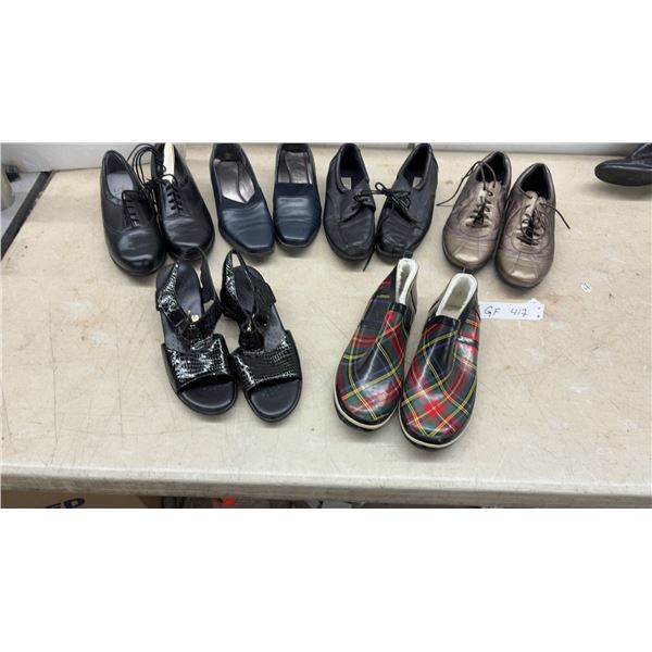 Assorted Women's Shoes Including SAS Leather, East West, Giuseppe Marino Pumps, Sandals and More