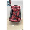 Image 1 : Samsonite Evolve SE Red and Black Rolling Duffel Bag with Compression Straps