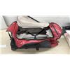 Image 3 : Samsonite Evolve SE Red and Black Rolling Duffel Bag with Compression Straps
