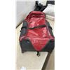 Image 6 : Samsonite Evolve SE Red and Black Rolling Duffel Bag with Compression Straps