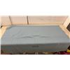 Image 3 : VIA Rail Canada Pure New Wool Passenger Blanket, Light Blue/Grey, Shrink-Resist Treated