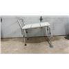 Image 1 : HomeEquip GF 504 Adjustable Shower Transfer Bench with Support Handle and Drainage Holes