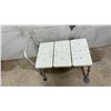 Image 2 : HomeEquip GF 504 Adjustable Shower Transfer Bench with Support Handle and Drainage Holes
