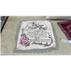 Image 2 : Vintage Decorative Textiles Including "Hands Across the Sea & Mother Poem Pillow Slip Cover