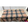 Image 2 : Creagaran Plaid Mohair Wool Blend Throw Blanket with Fringe, Woven in Scotland